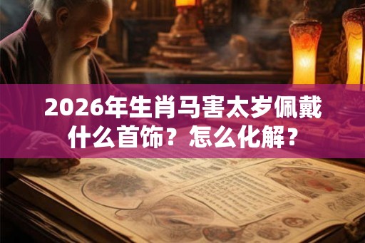 2026年生肖马害太岁佩戴什么首饰？怎么化解？
