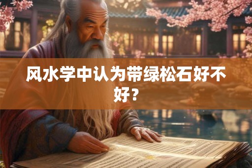 风水学中认为带绿松石好不好？