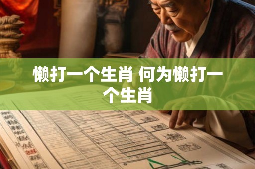 懒打一个生肖 何为懒打一个生肖 懒打一个生肖 何为懒打一个生肖