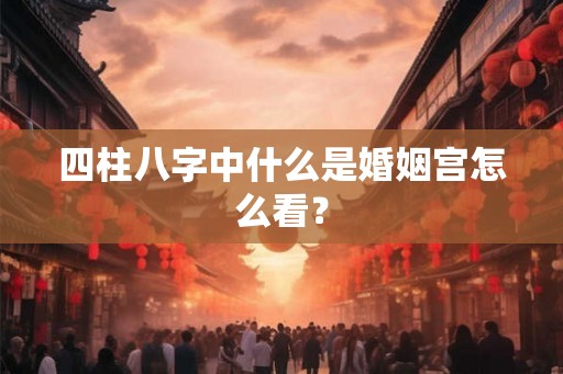 四柱八字中什么是婚姻宫怎么看？