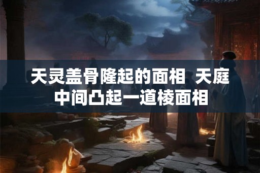 天灵盖骨隆起的面相 天庭中间凸起一道棱面相 天灵盖骨隆起的面相 天庭中间凸起一道棱面相
