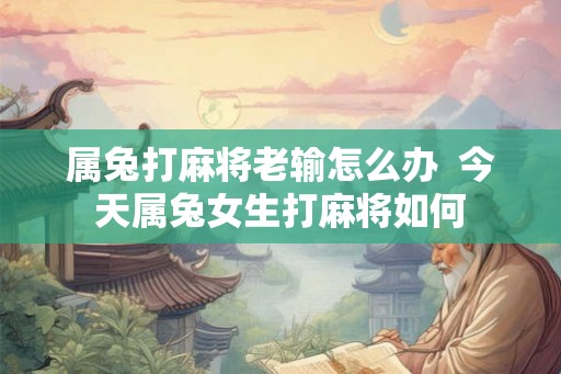 属兔打麻将老输怎么办  今天属兔女生打麻将如何