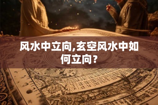 风水中立向,玄空风水中如何立向？