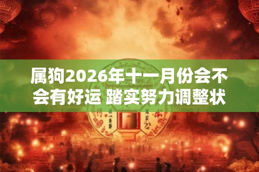 属狗2026年十一月份会不会有好运 踏实努力调整状态 属狗2026年十一月份会不会有好运 踏实努力调整状态