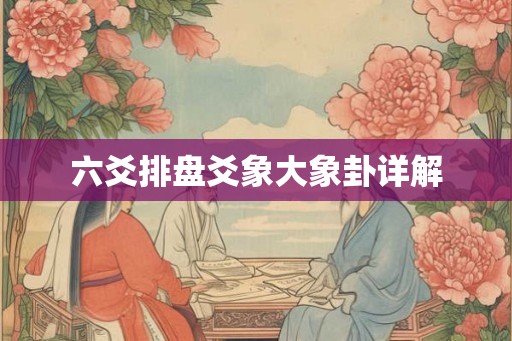 六爻排盘爻象大象卦详解