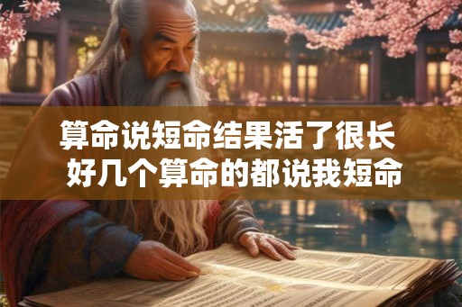 算命说短命结果活了很长  好几个算命的都说我短命