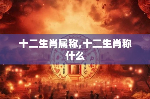 十二生肖属称,十二生肖称什么