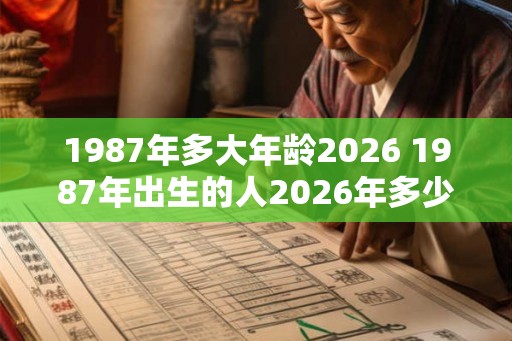 1987年多大年龄2026 1987年出生的人2026年多少岁
