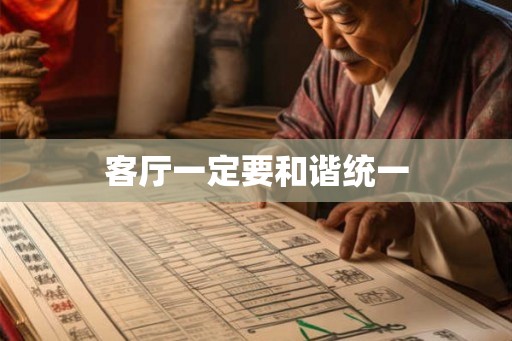 客厅一定要和谐统一