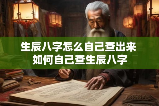 生辰八字怎么自己查出来 如何自己查生辰八字
