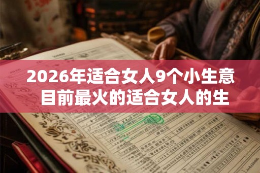 2026年适合女人9个小生意  目前最火的适合女人的生意