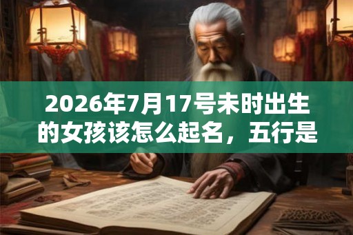 2026年7月17号未时出生的女孩该怎么起名，五行是什么？