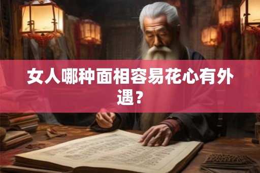 女人哪种面相容易花心有外遇？