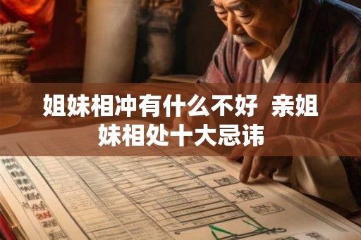 姐妹相冲有什么不好  亲姐妹相处十大忌讳