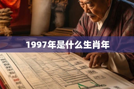 1997年是什么生肖年