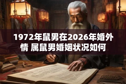 1972年鼠男在2026年婚外情 属鼠男婚姻状况如何 1972年鼠男在2026年婚外情 属鼠男婚姻状况如何