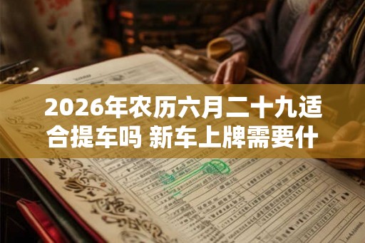 2026年农历六月二十九适合提车吗 新车上牌需要什么材料