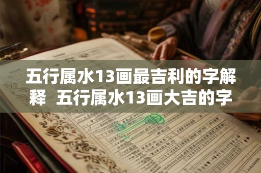 五行属水13画最吉利的字解释  五行属水13画大吉的字