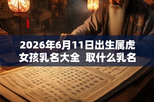 2026年6月11日出生属虎女孩乳名大全  取什么乳名好