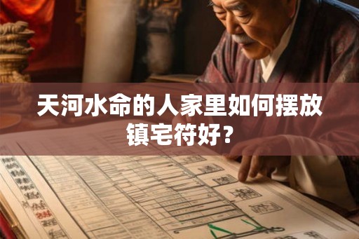 天河水命的人家里如何摆放镇宅符好? 天河水命的人家里如何摆放镇宅符好?