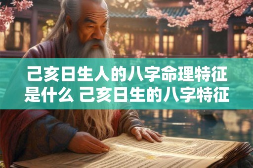 己亥日生人的八字命理特征是什么 己亥日生的八字特征