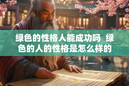 绿色的性格人能成功吗  绿色的人的性格是怎么样的