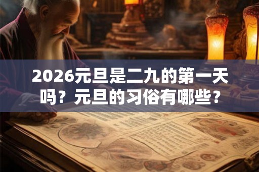 2026元旦是二九的第一天吗?元旦的习俗有哪些? 2026元旦是二九的第一天吗?元旦的习俗有哪些?