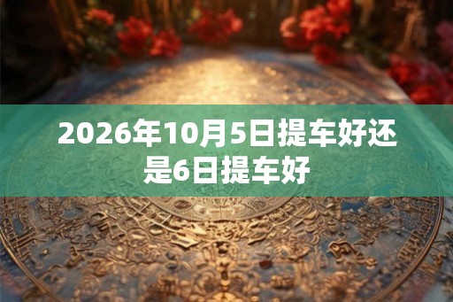 2026年10月5日提车好还是6日提车好
