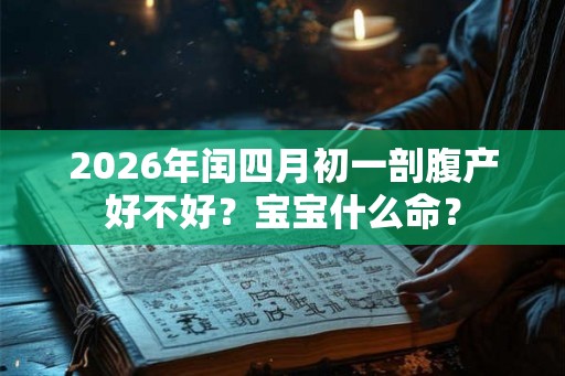 2026年闰四月初一剖腹产好不好?宝宝什么命? 2026年闰四月初一剖腹产好不好?宝宝什么命?