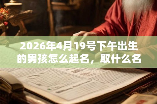 2026年4月19号下午出生的男孩怎么起名,取什么名字吉祥? 2026年4月19号下午出生的男孩怎么起名,取什么名字吉祥?
