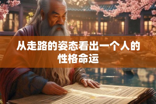 从走路的姿态看出一个人的性格命运