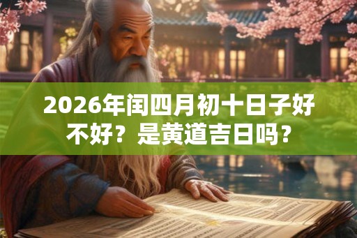2026年闰四月初十日子好不好？是黄道吉日吗？