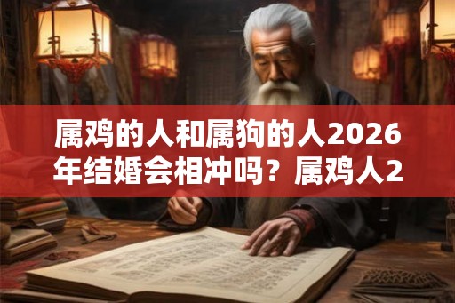 属鸡的人和属狗的人2026年结婚会相冲吗？属鸡人2026年运势好吗？