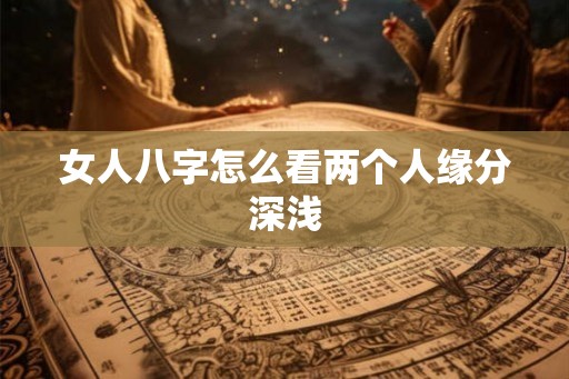 女人八字怎么看两个人缘分深浅