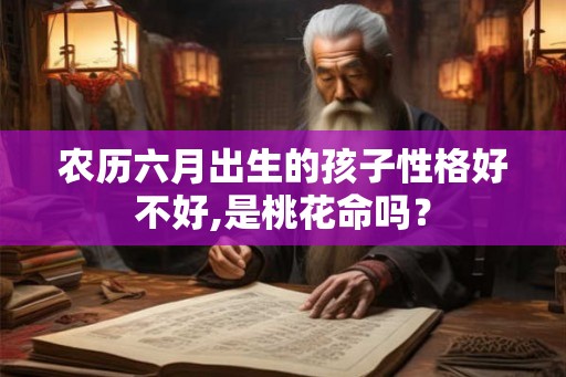 农历六月出生的孩子性格好不好,是桃花命吗? 农历六月出生的孩子性格好不好,是桃花命吗?