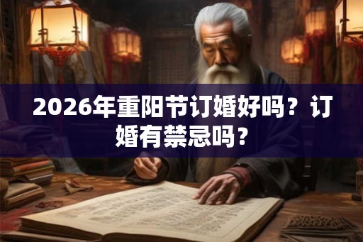 2026年重阳节订婚好吗？订婚有禁忌吗？