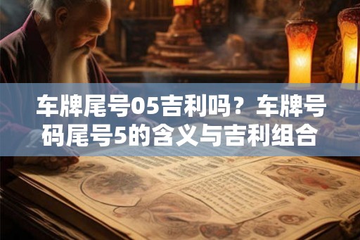 车牌尾号05吉利吗？车牌号码尾号5的含义与吉利组合