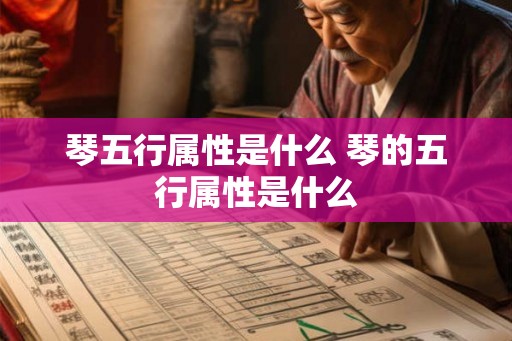 琴五行属性是什么 琴的五行属性是什么