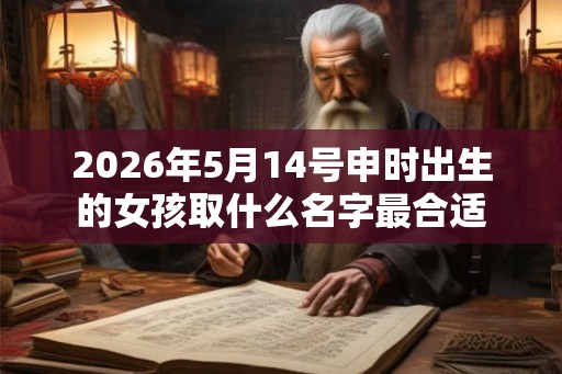 2026年5月14号申时出生的女孩取什么名字最合适