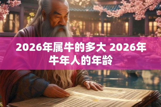 2026年属牛的多大 2026年牛年人的年龄 2026年属牛的多大 2026年牛年人的年龄