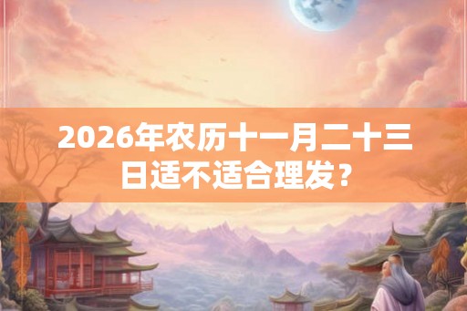 2026年农历十一月二十三日适不适合理发？