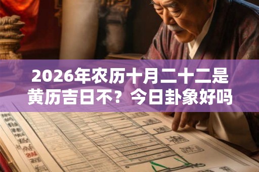 2026年农历十月二十二是黄历吉日不？今日卦象好吗