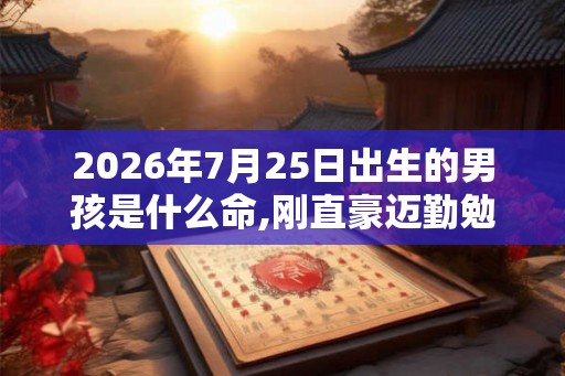 2026年7月25日出生的男孩是什么命,刚直豪迈勤勉随和
