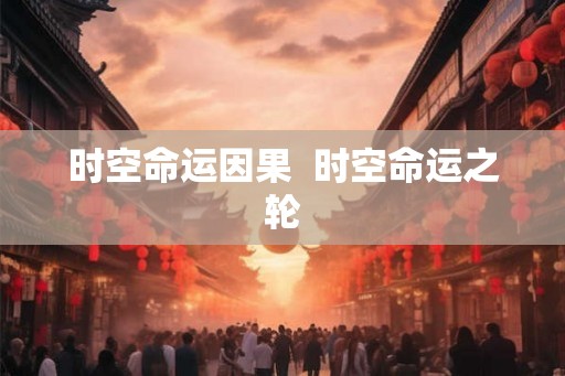 时空命运因果 时空命运之轮 时空命运因果 时空命运之轮