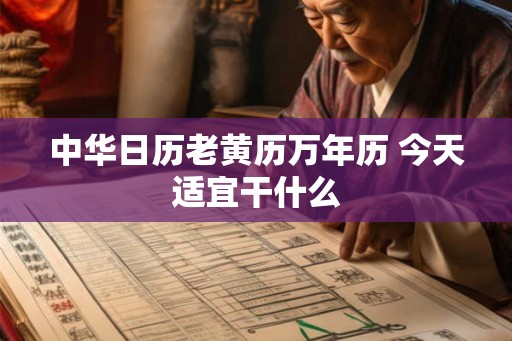 中华日历老黄历万年历 今天适宜干什么