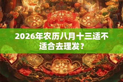 2026年农历八月十三适不适合去理发？