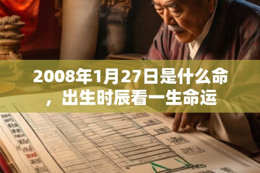 2008年1月27日是什么命，出生时辰看一生命运
