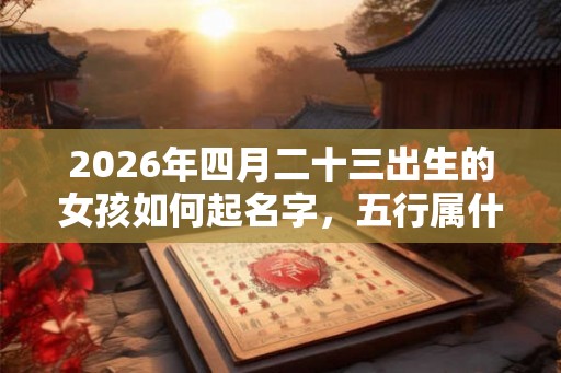 2026年四月二十三出生的女孩如何起名字，五行属什么