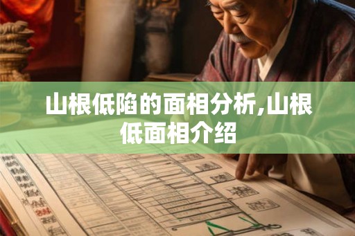 山根低陷的面相分析,山根低面相介绍