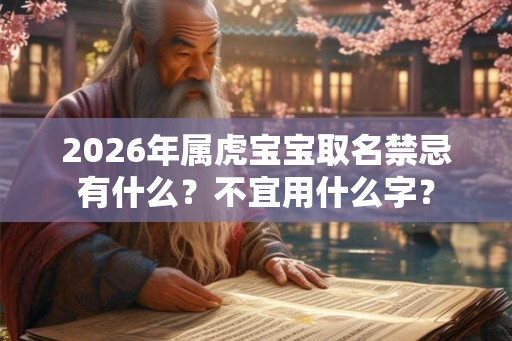 2026年属虎宝宝取名禁忌有什么？不宜用什么字？